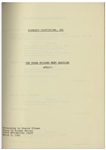 Moe Howard's 118pp. Script for the Feature ''The Three Stooges Meet Hercules'' -- First Estimating Draft Dated March 1961 -- Stain on Cover, Else Very Good Condition